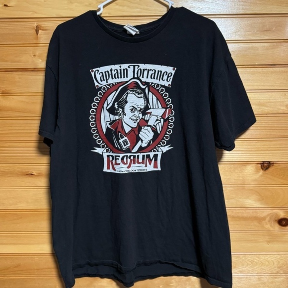 Captain Torrance RedRum Overlook Spirits The Shining Horror Movie Tee Size XL